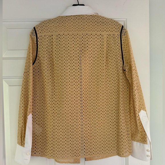 Tory Burch Honeycomb Eyelet Shirt - Picture 5 of 6